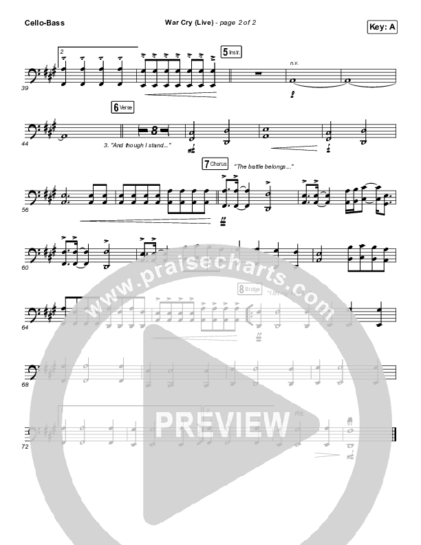 War Cry (Live) Cello/Bass (The Belonging Co / Henry Seeley)