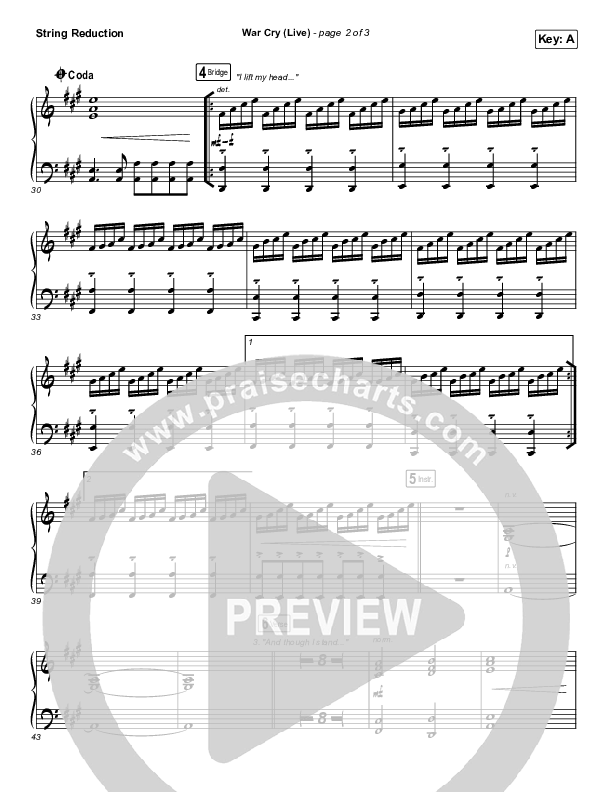 War Cry (Live) Synth Strings (The Belonging Co / Henry Seeley)