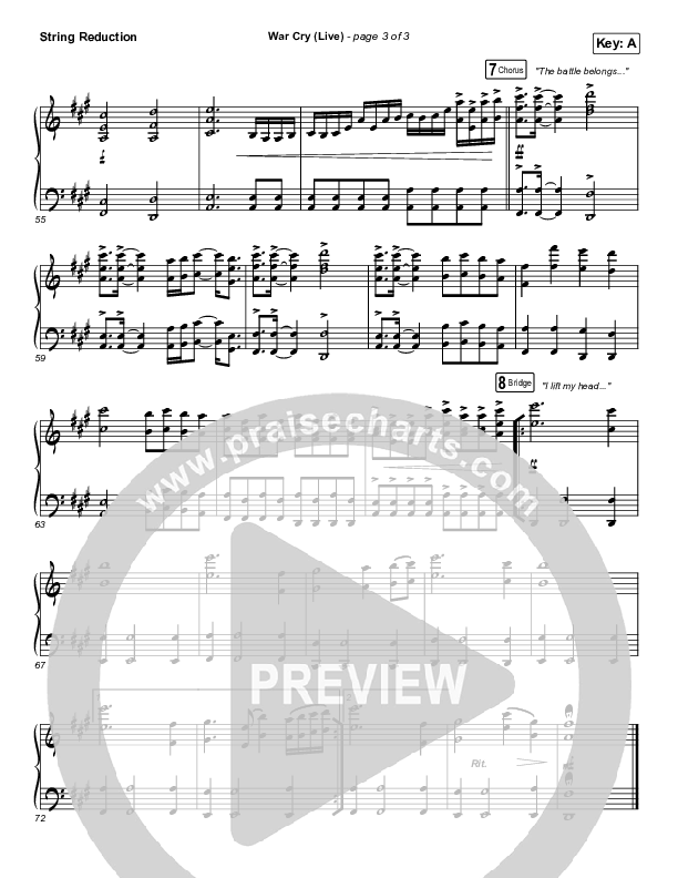 War Cry (Live) Synth Strings (The Belonging Co / Henry Seeley)