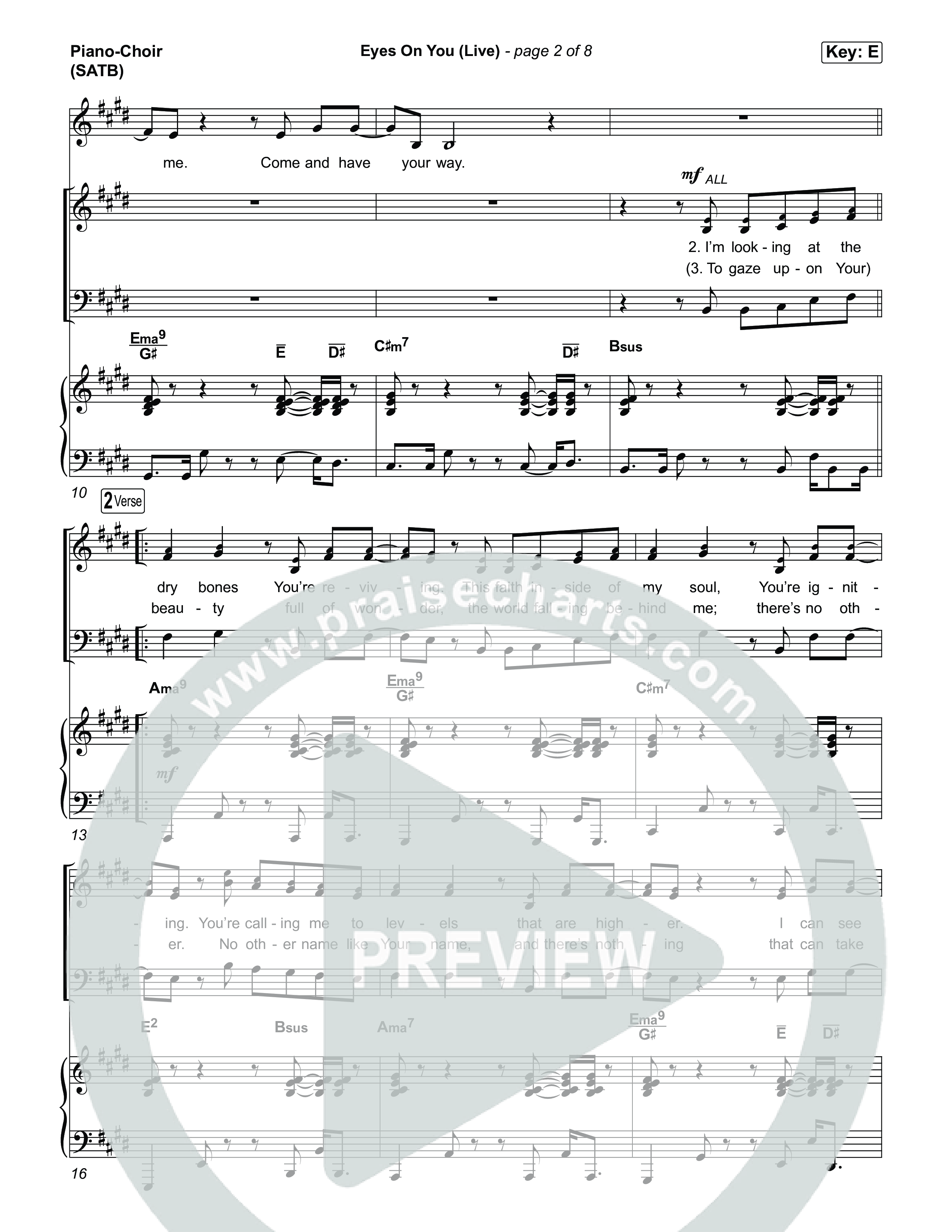 Eyes On You (Live) Piano/Vocal Pack (The Belonging Co / Sarah Reeves)