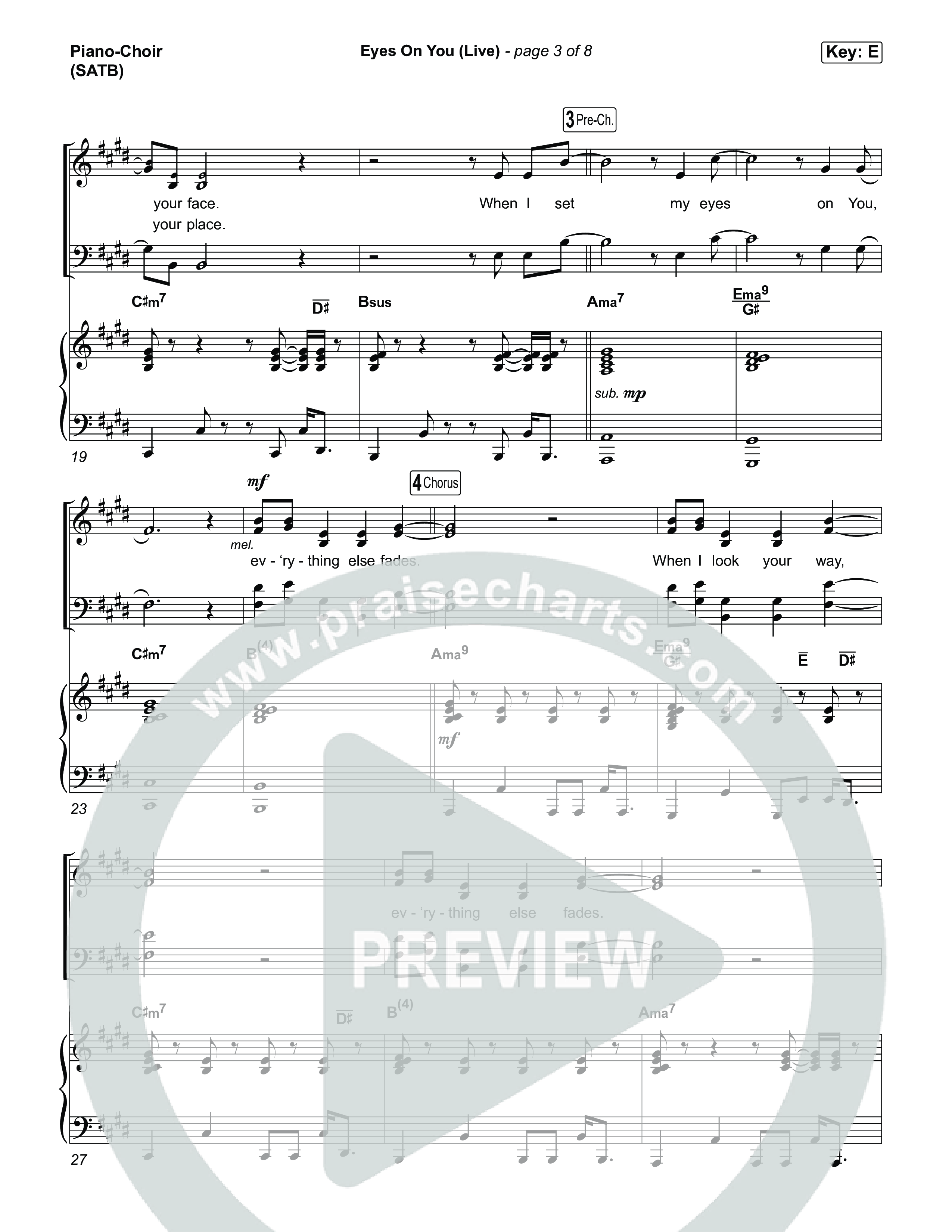 Eyes On You (Live) Piano/Vocal Pack (The Belonging Co / Sarah Reeves)