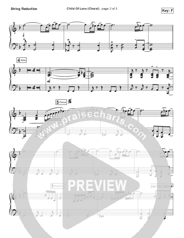 Child Of Love (Choral Anthem SATB) String Pack (We The Kingdom / Arr. Luke Gambill)