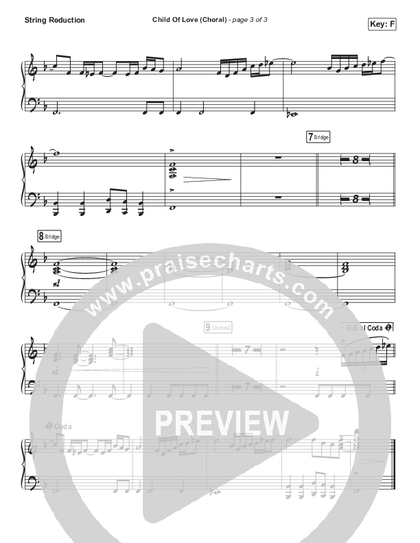 Child Of Love (Choral Anthem SATB) String Pack (We The Kingdom / Arr. Luke Gambill)
