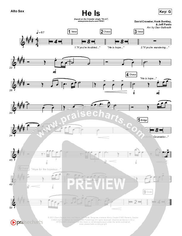 He Is (Choral Anthem SATB) Wind Pack (Crowder / Arr. Luke Gambill)