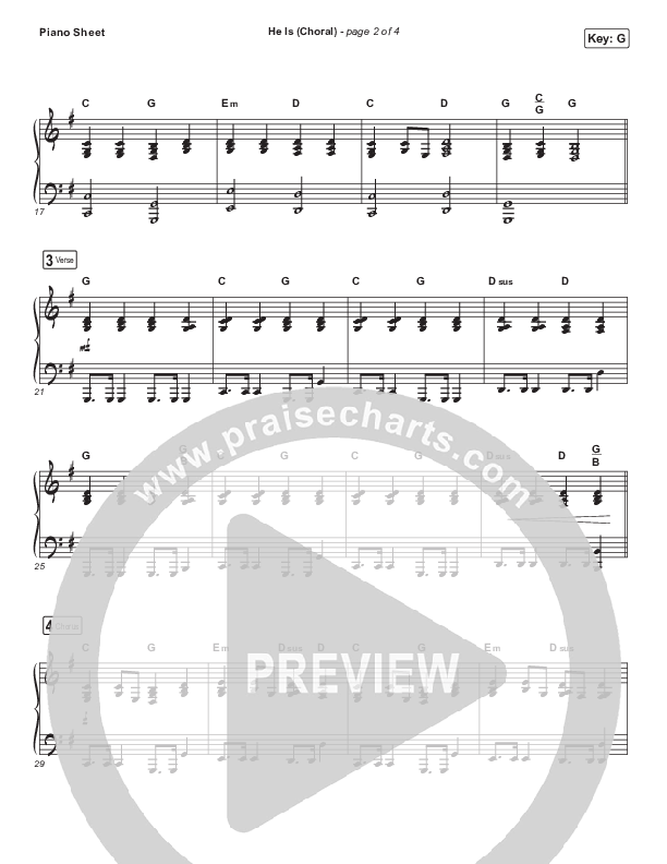 He Is (Choral Anthem SATB) Piano Sheet (Crowder / Arr. Luke Gambill)