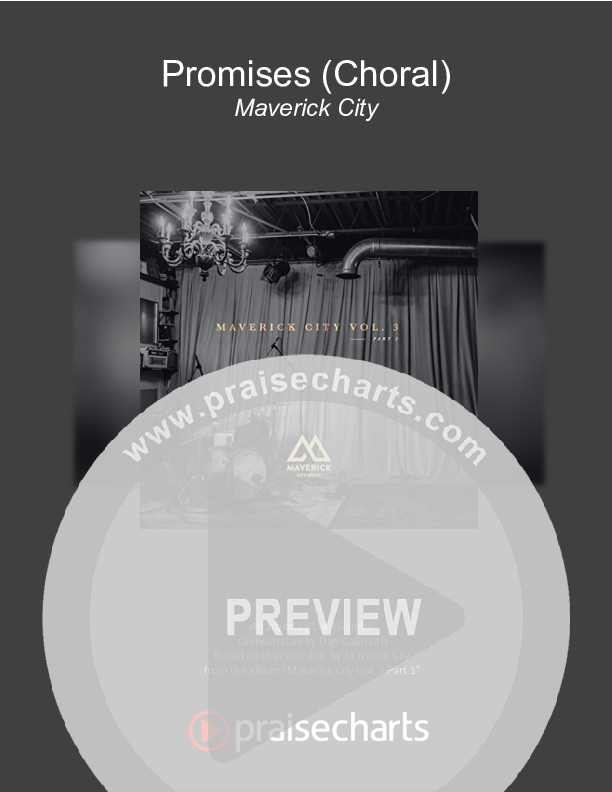 Promises (Choral Anthem SATB) Cover Sheet (Maverick City Music / Arr. Erik Foster)