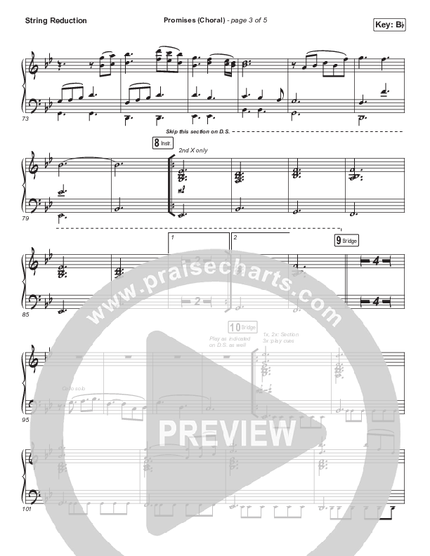 Promises (Choral Anthem SATB) Synth Strings (Maverick City Music / Arr. Erik Foster)