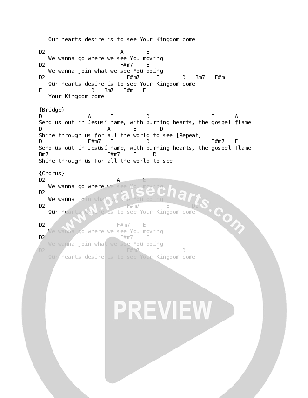 Heaven's Work Chord Chart (Vineyard Worship / Tina Colon Williams)