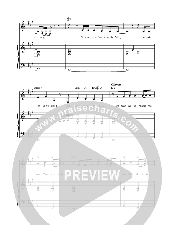 Heaven's Work Piano/Vocal (Vineyard Worship / Tina Colon Williams)