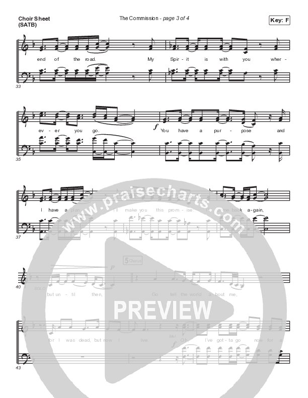 The Commission Choir Vocals (SATB) (CAIN)