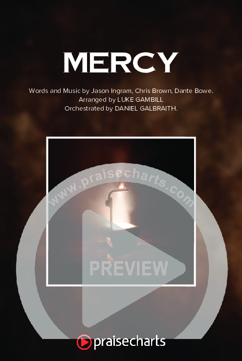 Mercy (Choral Anthem SATB) Octavo Cover Sheet (Maverick City Music / Elevation Worship / Chris Brown / Arr. Luke Gambill)