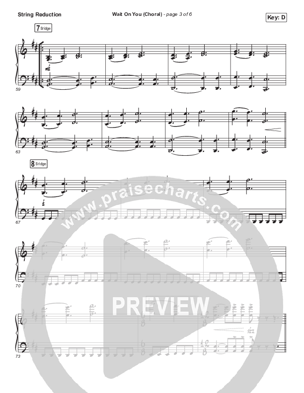 Wait On You (Choral Anthem SATB) String Pack (Maverick City Music / Elevation Worship / Dante Bowe / Chandler Moore / Arr. Luke Gambill)