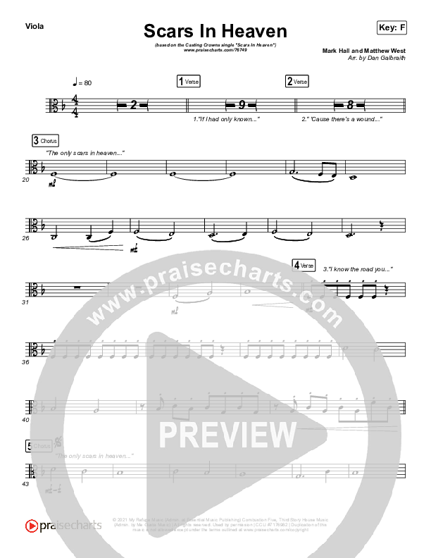 Scars In Heaven Viola (Casting Crowns)