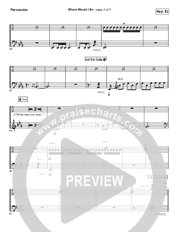 Where Would I Be (Live) Percussion (The Belonging Co / Hope Darst)