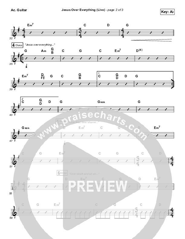 Jesus Over Everything (Live) Acoustic Guitar (The Belonging Co / Andrew Holt)