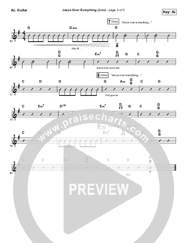 Jesus Over Everything (Live) Acoustic Guitar (The Belonging Co / Andrew Holt)