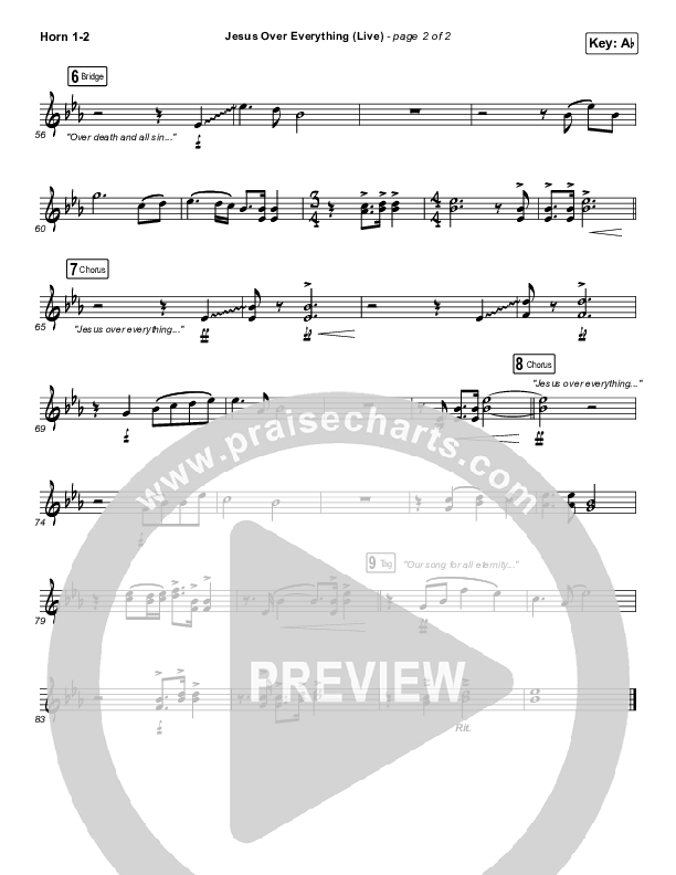 Jesus Over Everything (Live) French Horn 1/2 (The Belonging Co / Andrew Holt)