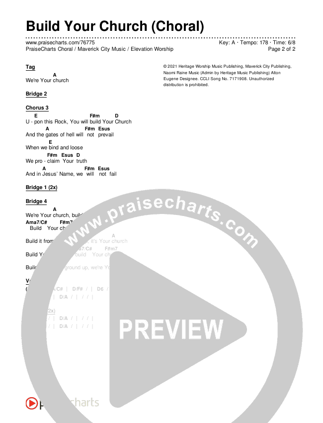 Build Your Church (Choral Anthem SATB) Chords & Lyrics (Maverick City Music / Elevation Worship / Arr. Luke Gambill)