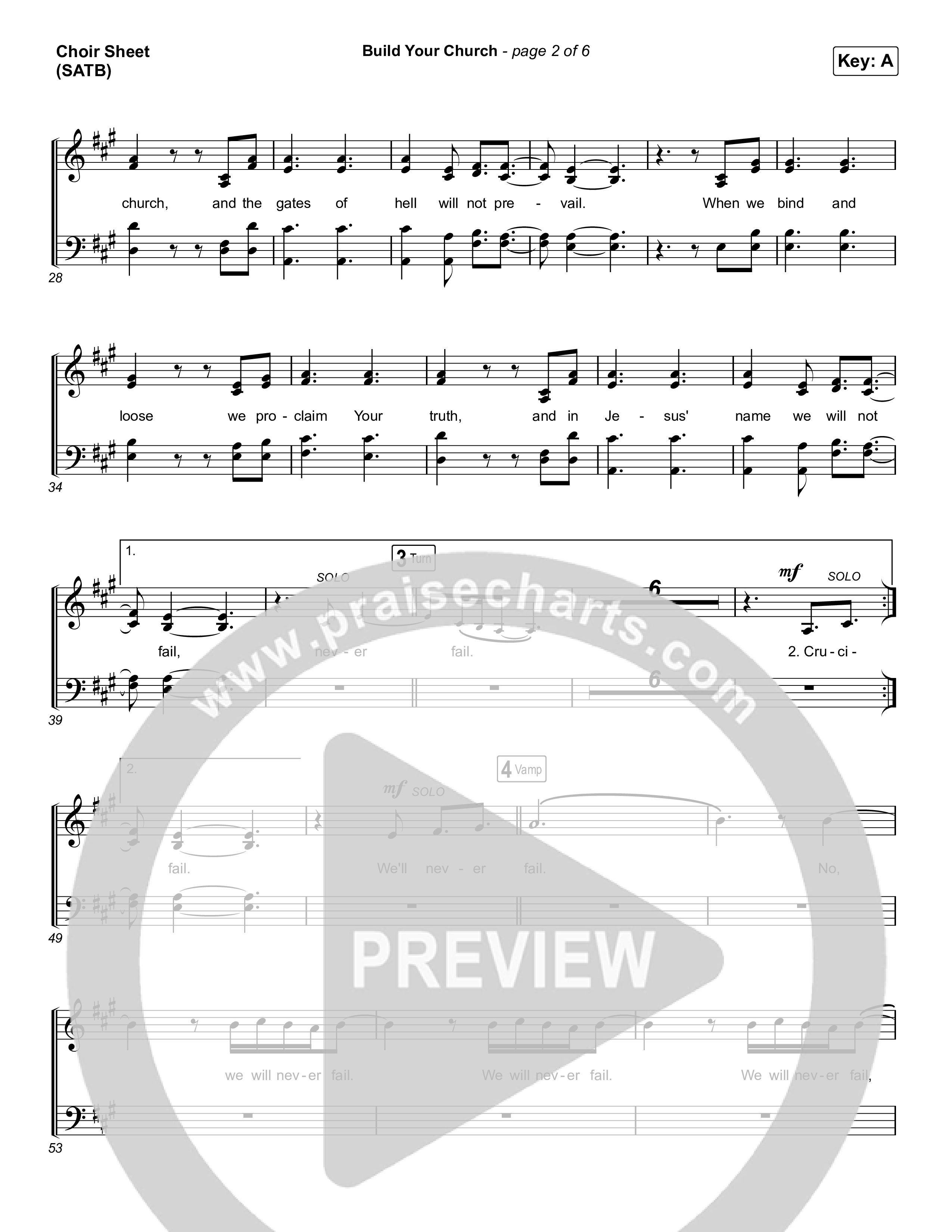 Build Your Church (Choral Anthem SATB) Choir Sheet (SATB) (Maverick City Music / Elevation Worship / Arr. Luke Gambill)