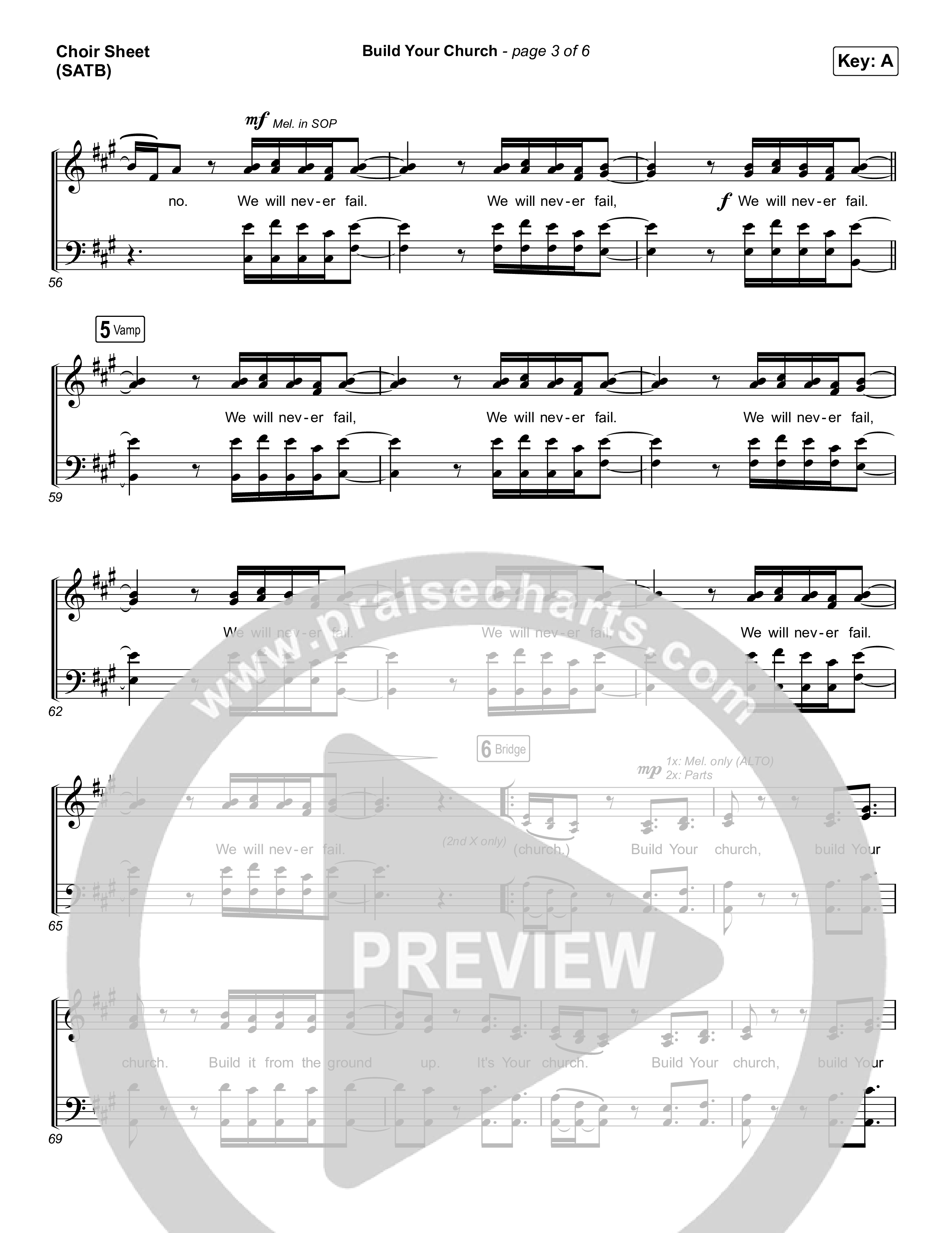 Build Your Church (Choral Anthem SATB) Choir Sheet (SATB) (Maverick City Music / Elevation Worship / Arr. Luke Gambill)