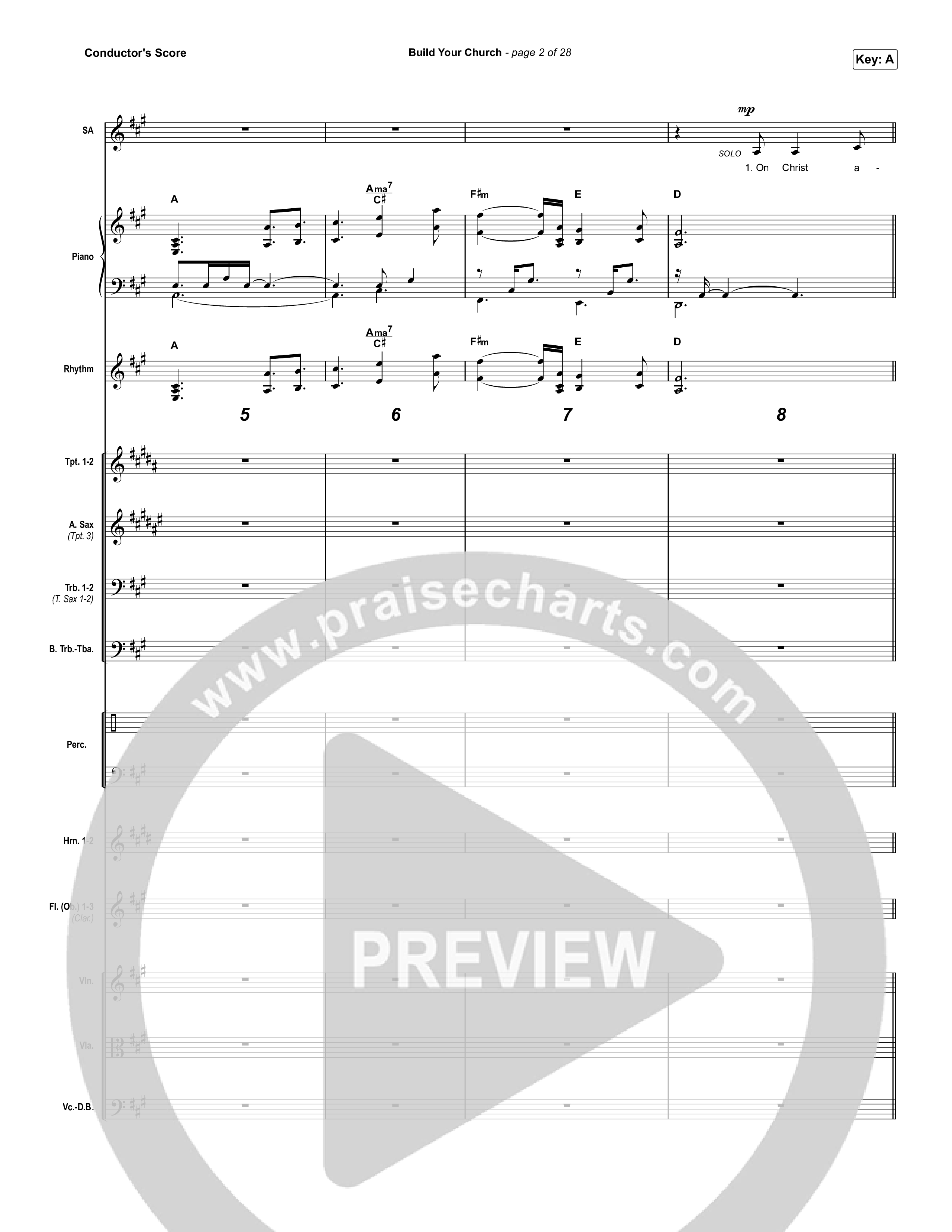 Build Your Church (Choral Anthem SATB) Conductor's Score (Maverick City Music / Elevation Worship / Arr. Luke Gambill)