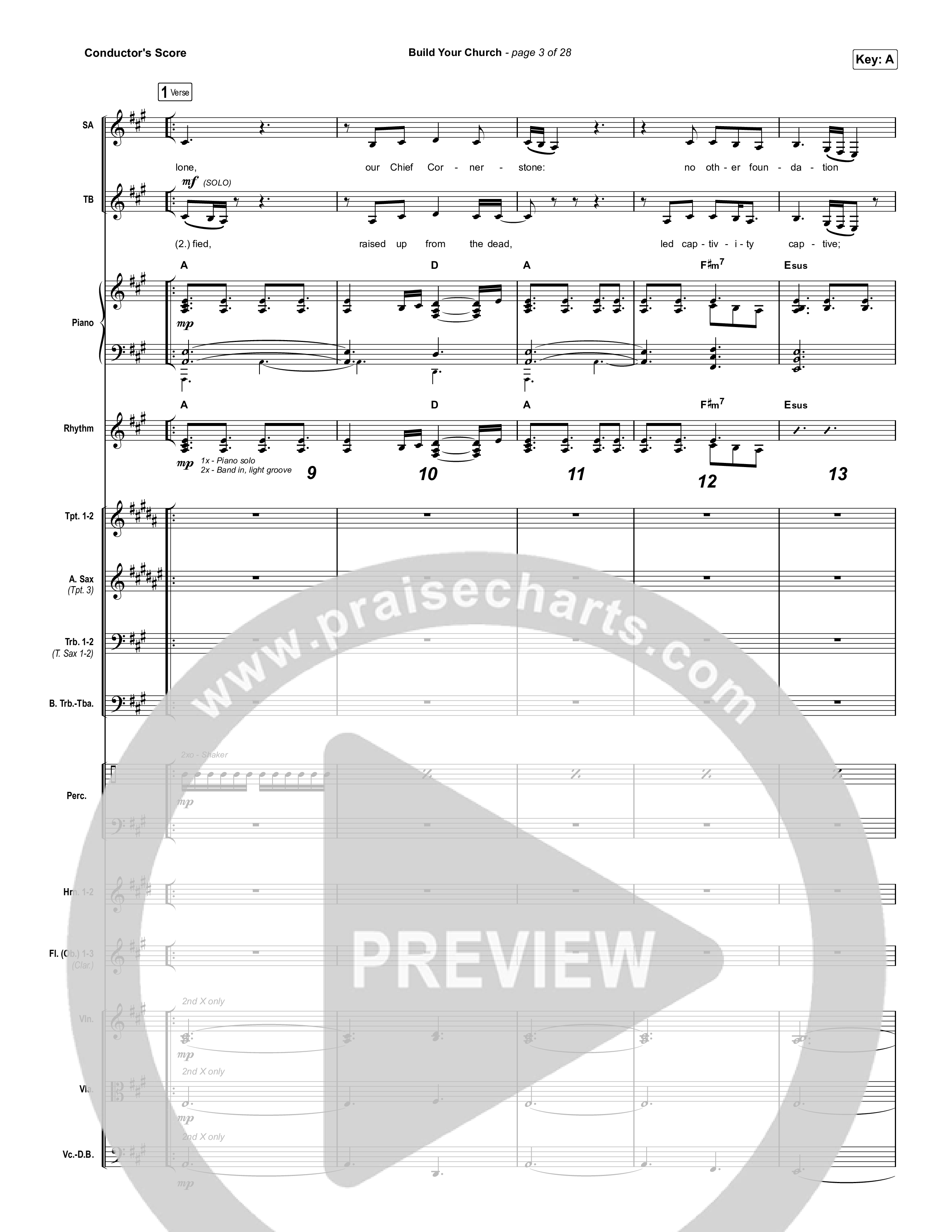 Build Your Church (Choral Anthem SATB) Conductor's Score (Maverick City Music / Elevation Worship / Arr. Luke Gambill)