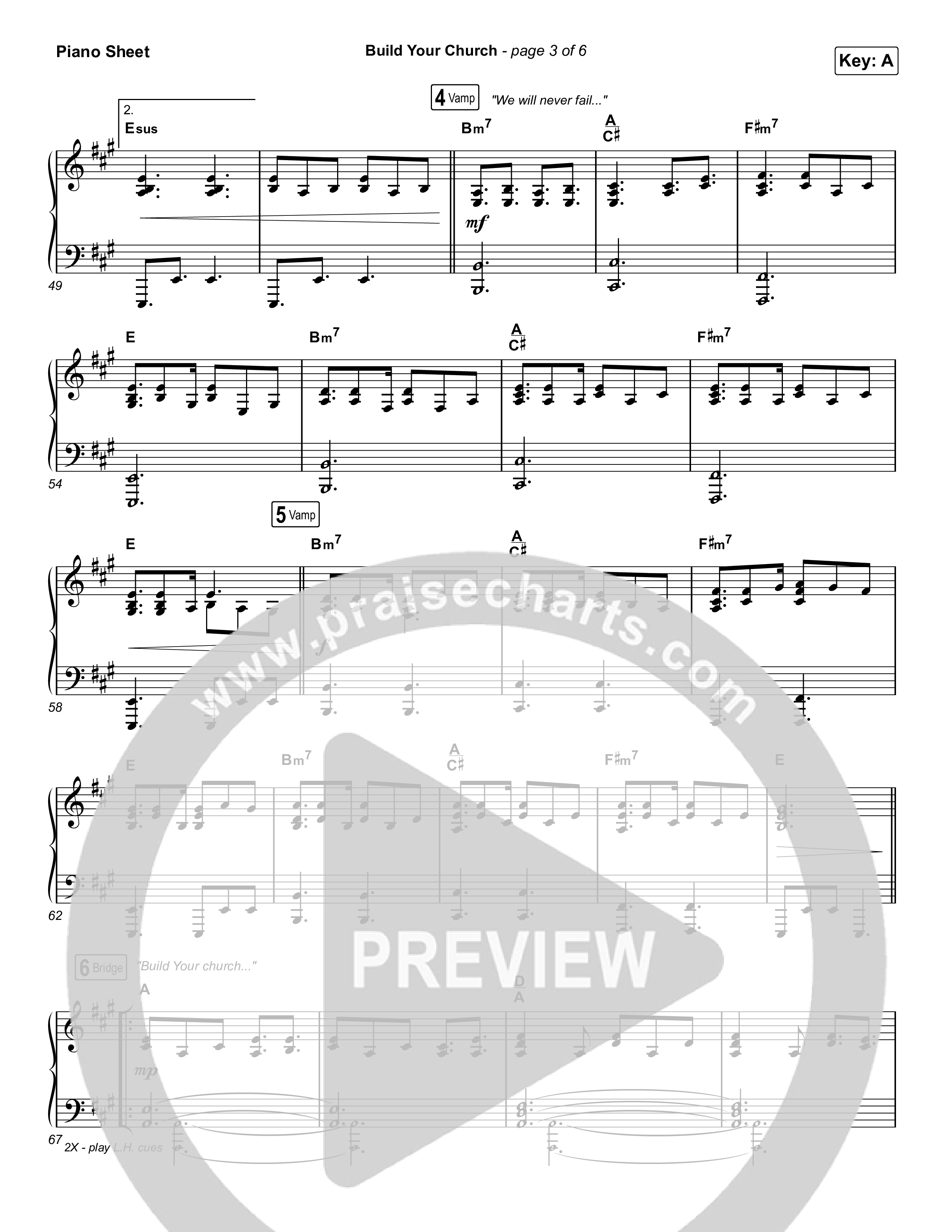 Build Your Church (Choral Anthem SATB) Piano Sheet (Maverick City Music / Elevation Worship / Arr. Luke Gambill)