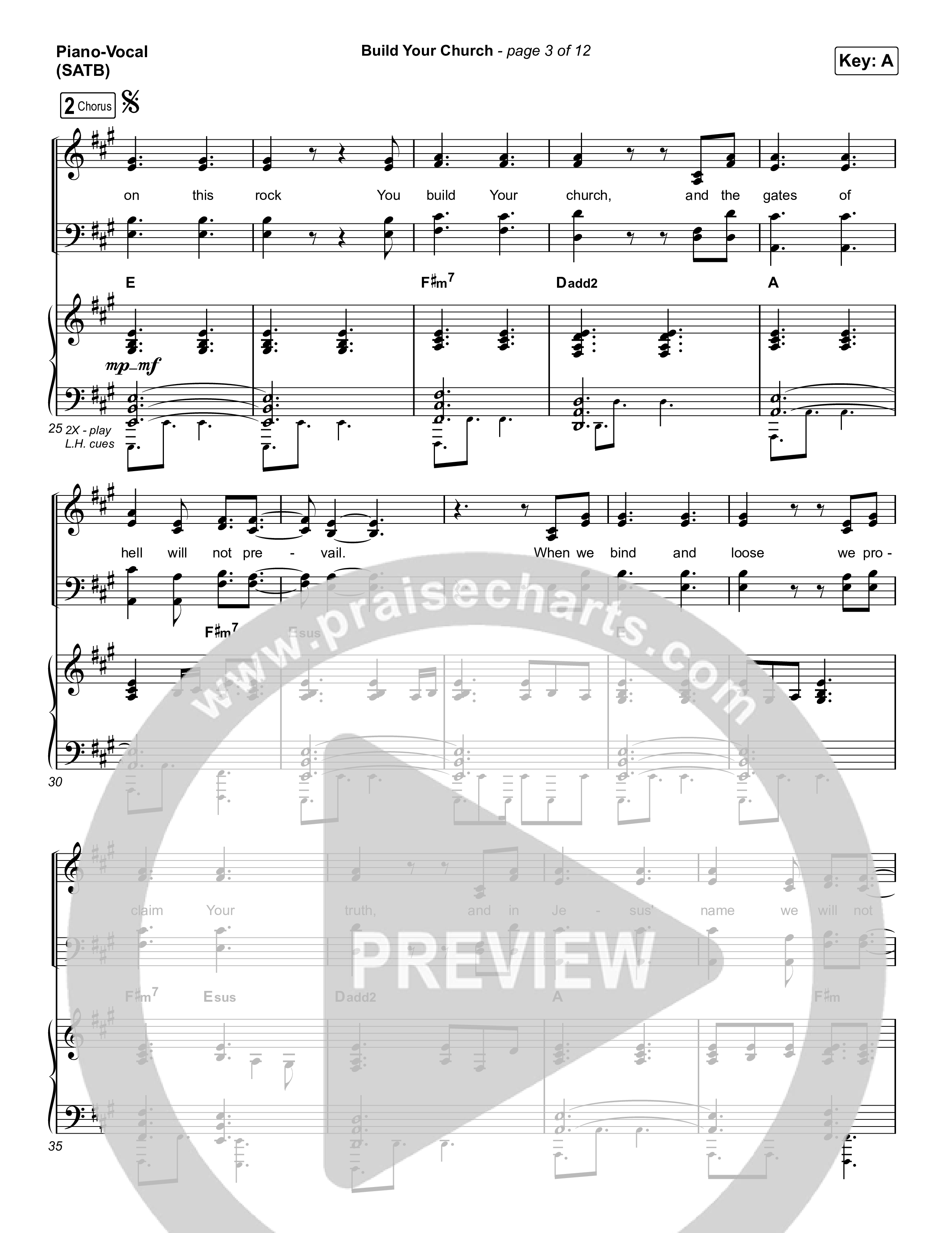Build Your Church (Choral Anthem SATB) Piano/Vocal (SATB) (Maverick City Music / Elevation Worship / Arr. Luke Gambill)