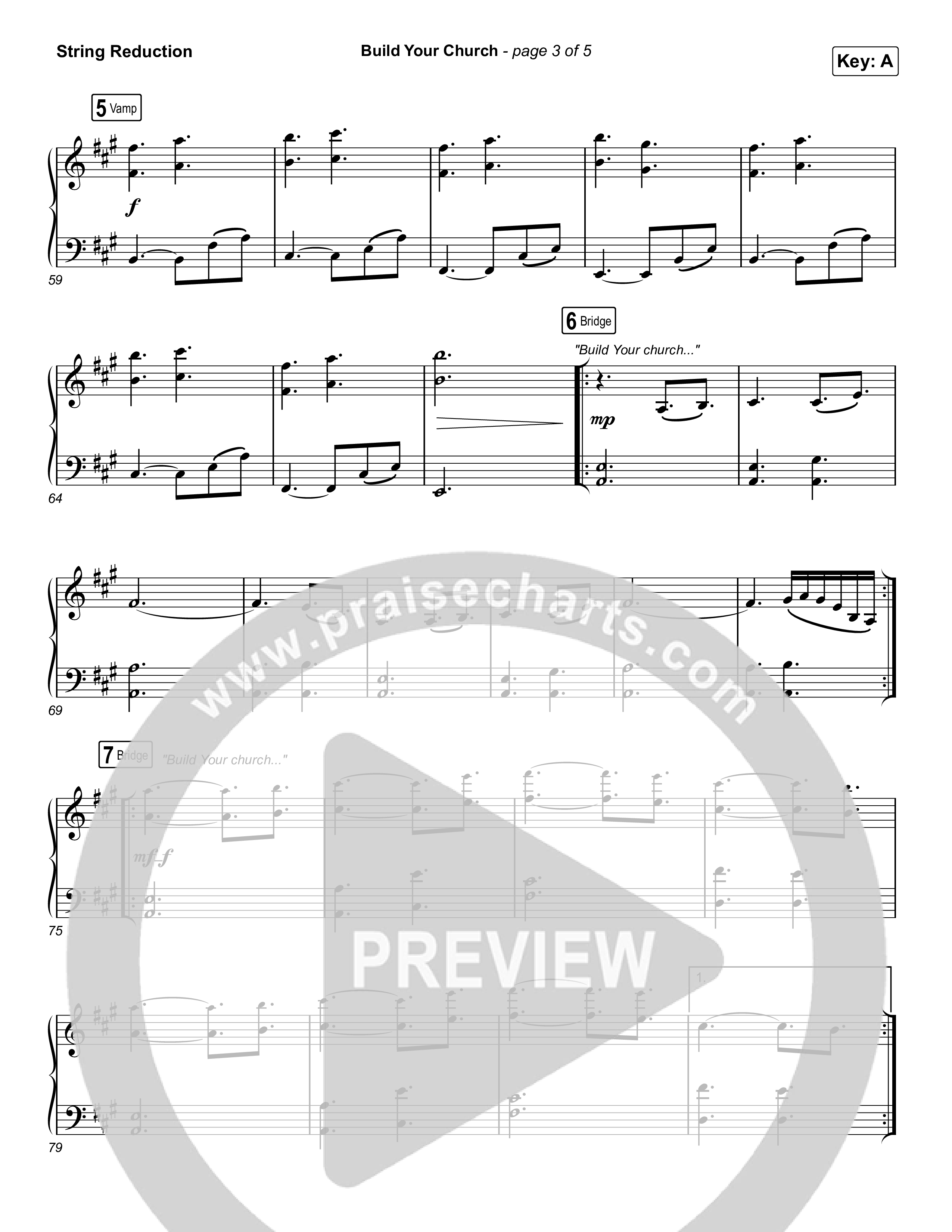 Build Your Church (Choral Anthem SATB) String Reduction (Maverick City Music / Elevation Worship / Arr. Luke Gambill)