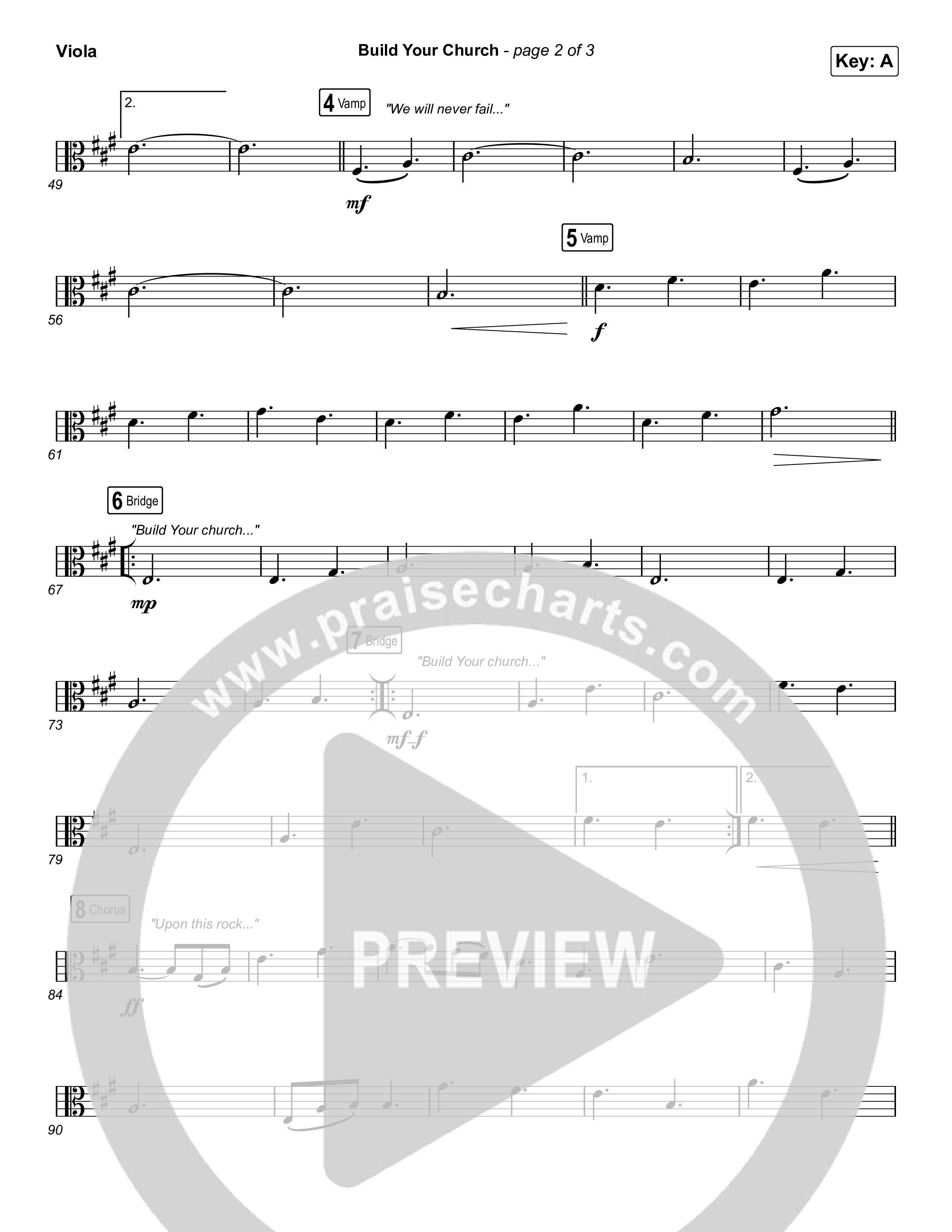 Build Your Church (Choral Anthem SATB) Viola (Maverick City Music / Elevation Worship / Arr. Luke Gambill)