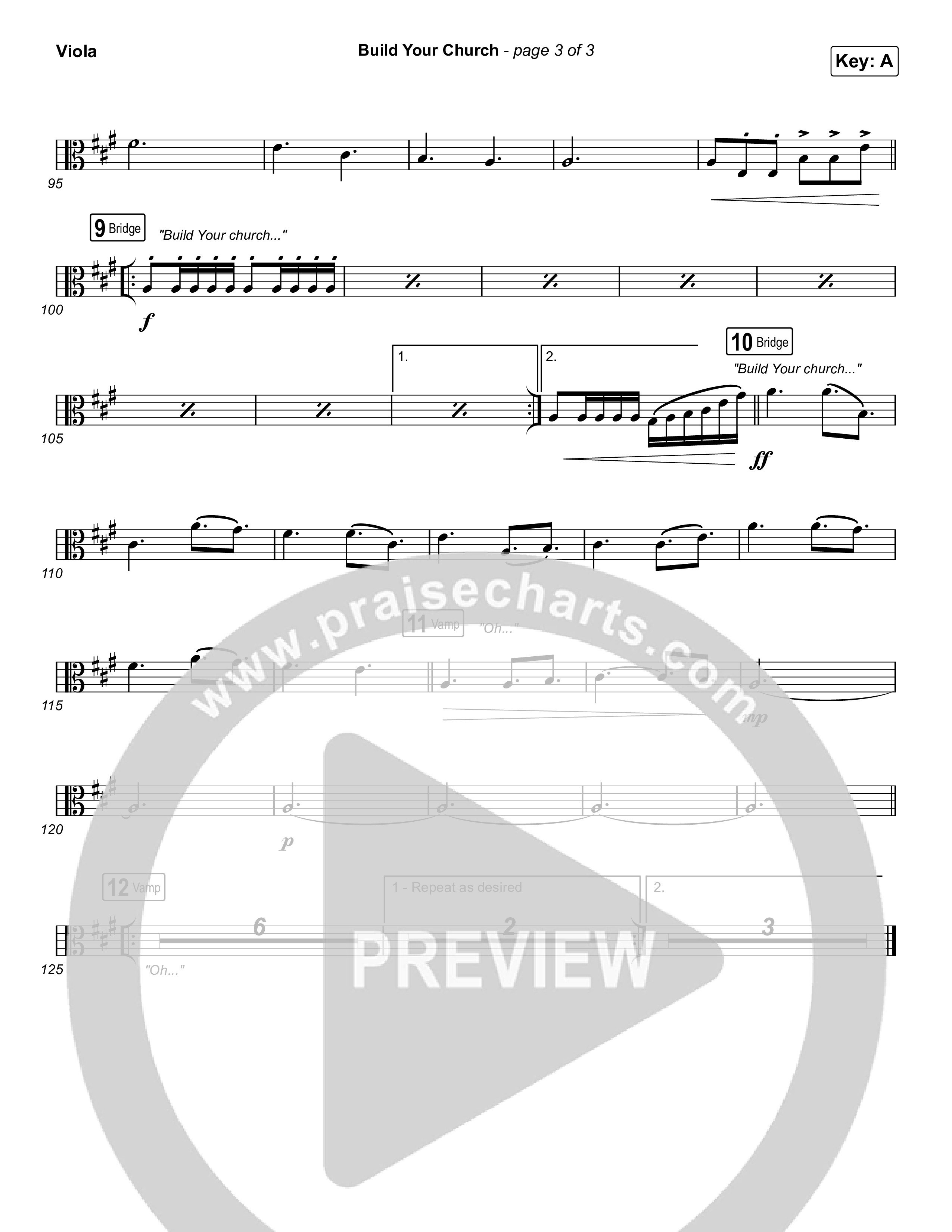 Build Your Church (Choral Anthem SATB) Viola (Maverick City Music / Elevation Worship / Arr. Luke Gambill)