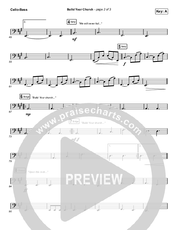 Build Your Church (Choral Anthem SATB) Cello/Bass (Maverick City Music / Elevation Worship / Arr. Luke Gambill)