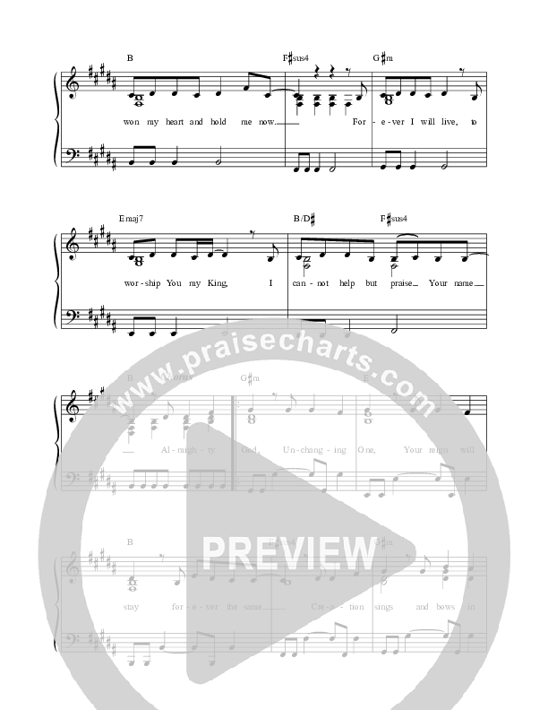 Creation Sings (Live) Lead Sheet (ICF Worship)