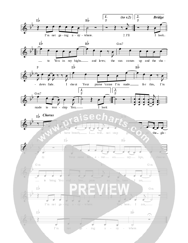 Choose To Praise (Live) Lead Sheet (ICF Worship)