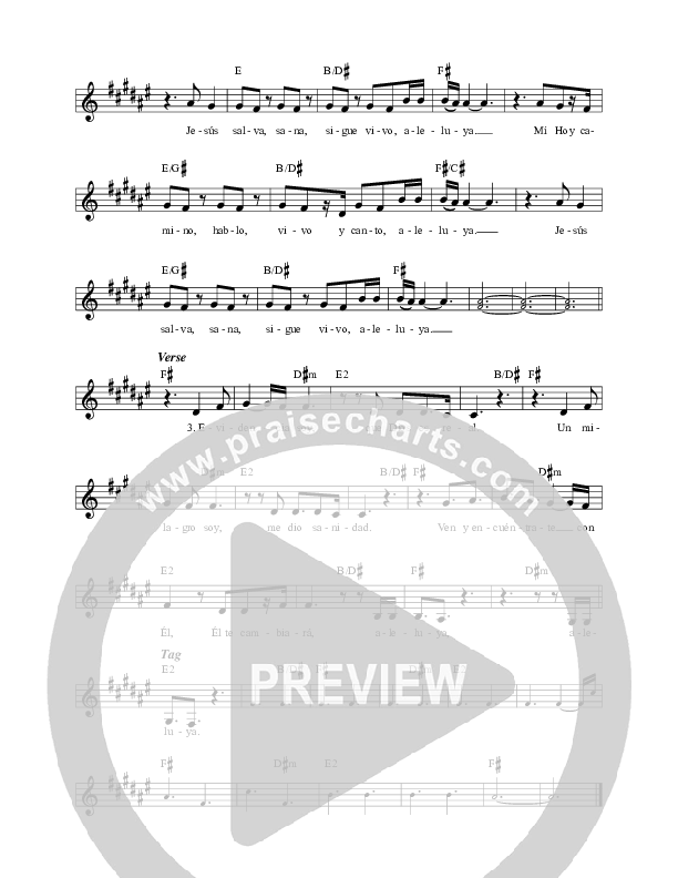 Un Testimonio Soy (Living Proof) Lead Sheet (Blest)