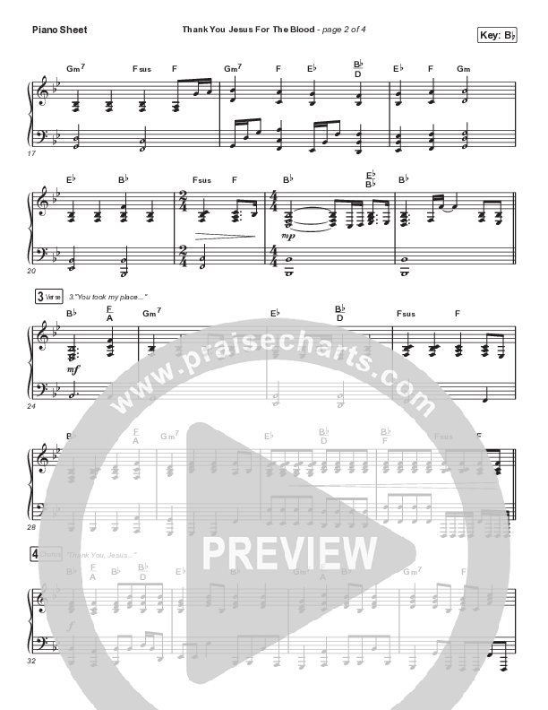 Thank You Jesus For The Blood (Choral Anthem SATB) Piano Sheet (Charity Gayle / Arr. Cliff Duren / Mason Brown)