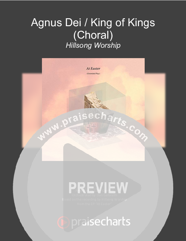 Agnus Dei / King Of Kings (Choral Anthem SATB) Cover Sheet (Hillsong Worship / Arr. Luke Gambill)