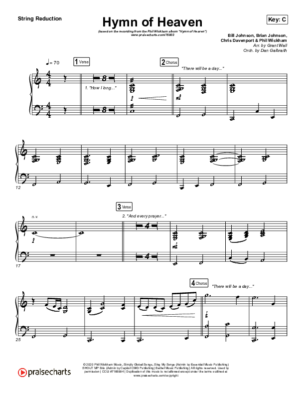 Hymn Of Heaven String Reduction (Phil Wickham)