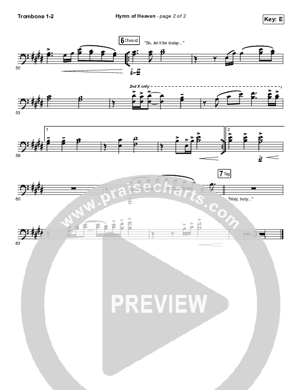 Hymn Of Heaven Trombone 1,2 (Phil Wickham)
