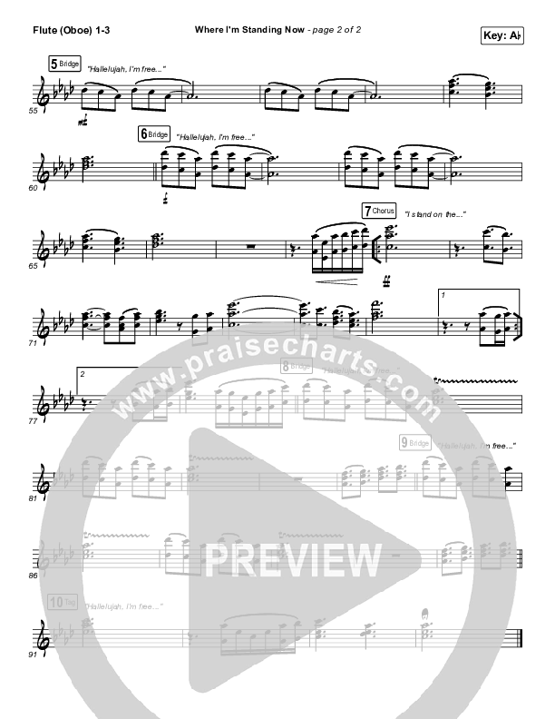 Where I'm Standing Now Wind Pack (Phil Wickham / Brandon Lake)