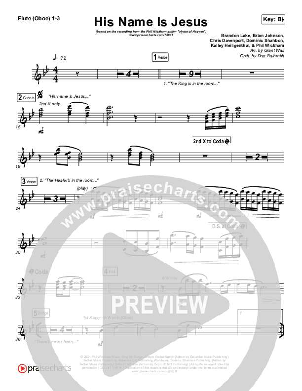 His Name Is Jesus Wind Pack (Phil Wickham)