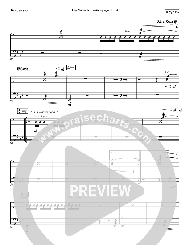 His Name Is Jesus Percussion (Phil Wickham)