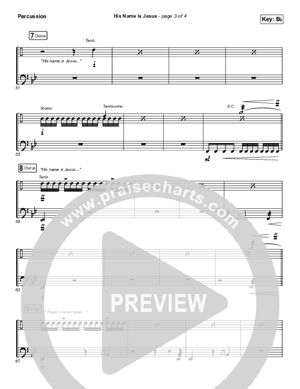 His Name Is Jesus Percussion (Phil Wickham)