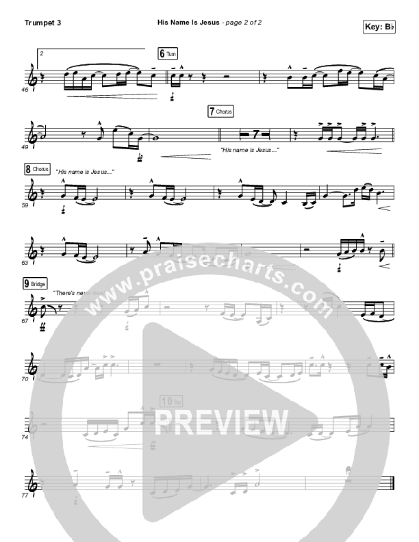 His Name Is Jesus Trumpet 3 (Phil Wickham)