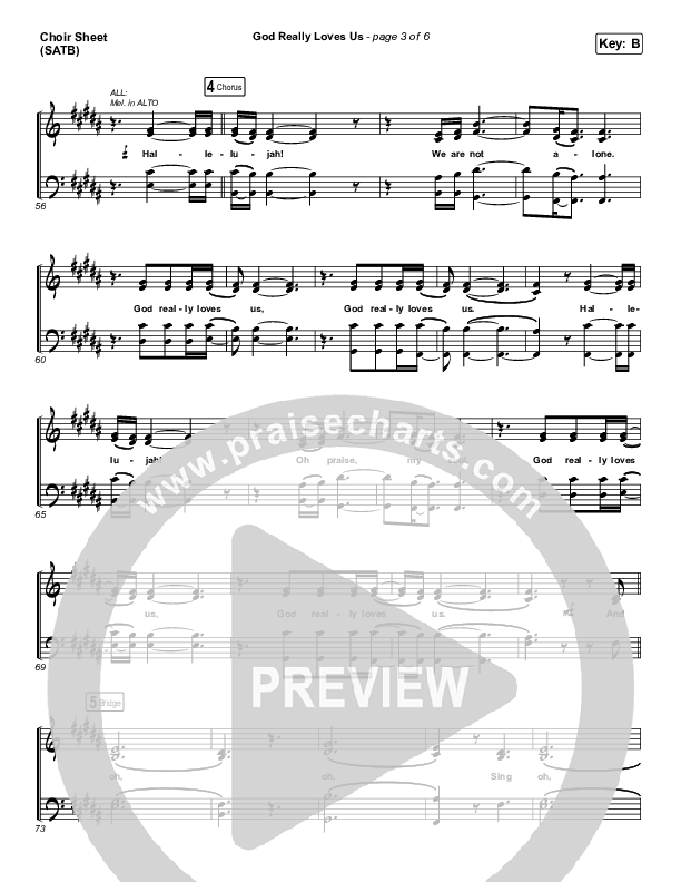 God Really Loves Us Choir Sheet (SATB) (Crowder / Dante Bowe / Maverick City Music)