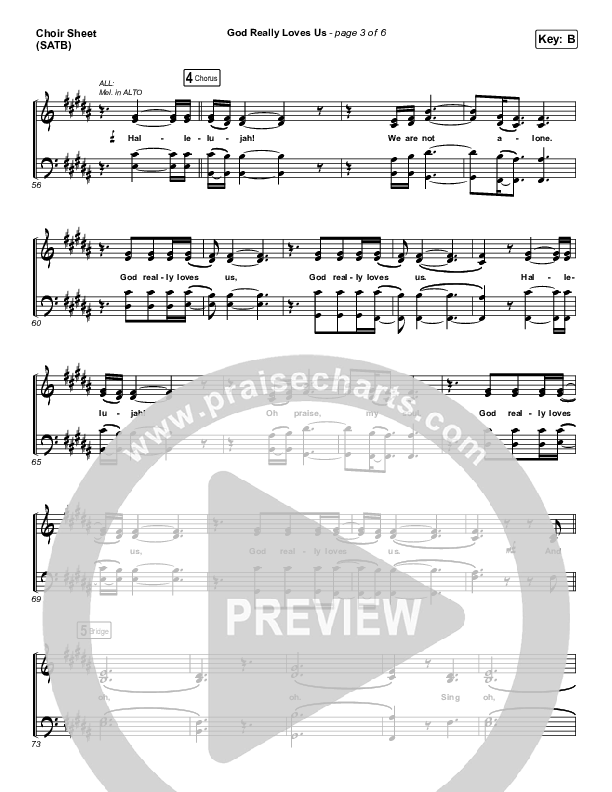 God Really Loves Us Choir Vocals (SATB) (Crowder / Dante Bowe / Maverick City Music)