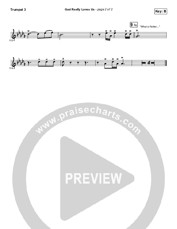 God Really Loves Us Trumpet 3 (Crowder / Dante Bowe / Maverick City Music)