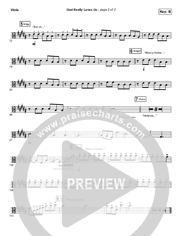 God Really Loves Us Viola (Crowder / Dante Bowe / Maverick City Music)