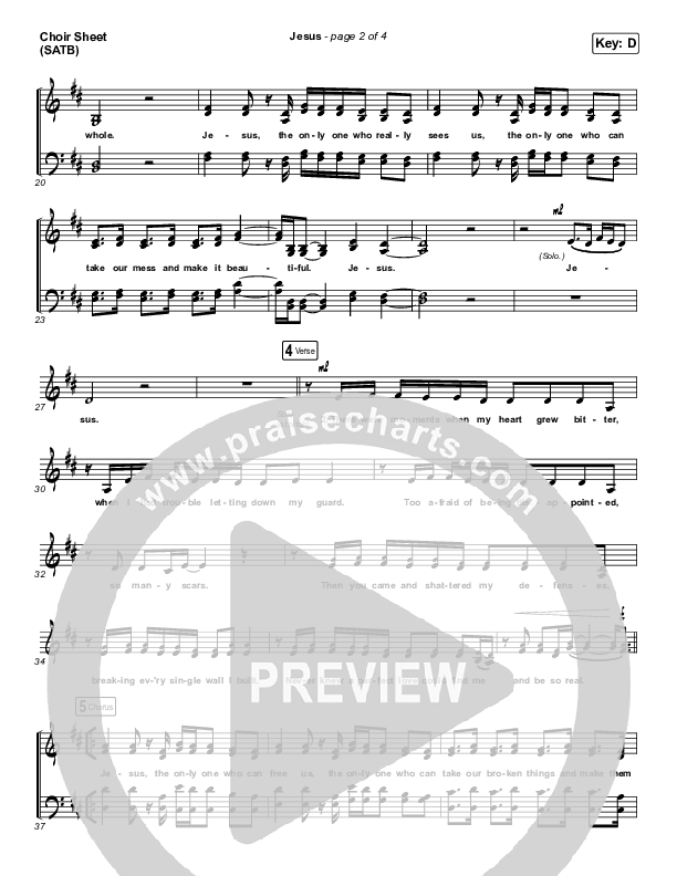 Jesus Choir Vocals (SATB) (Influence Music)