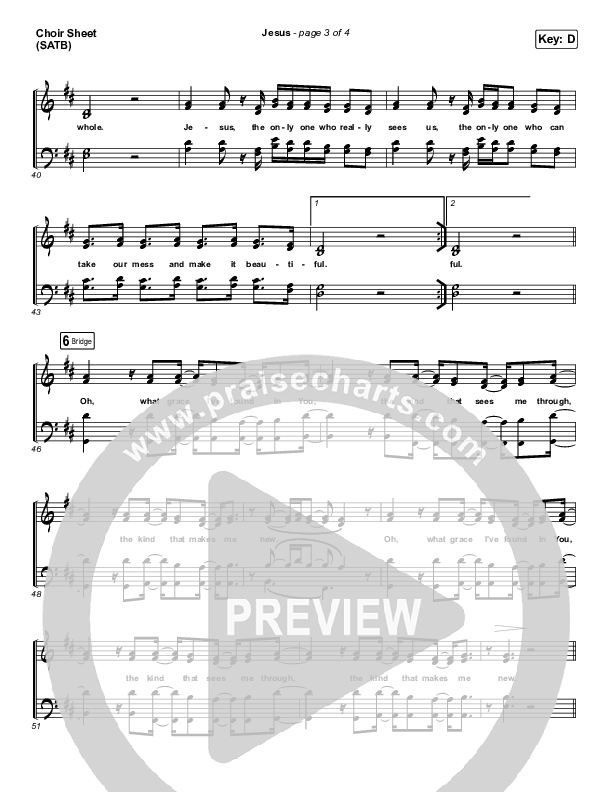 Jesus Choir Vocals (SATB) (Influence Music)